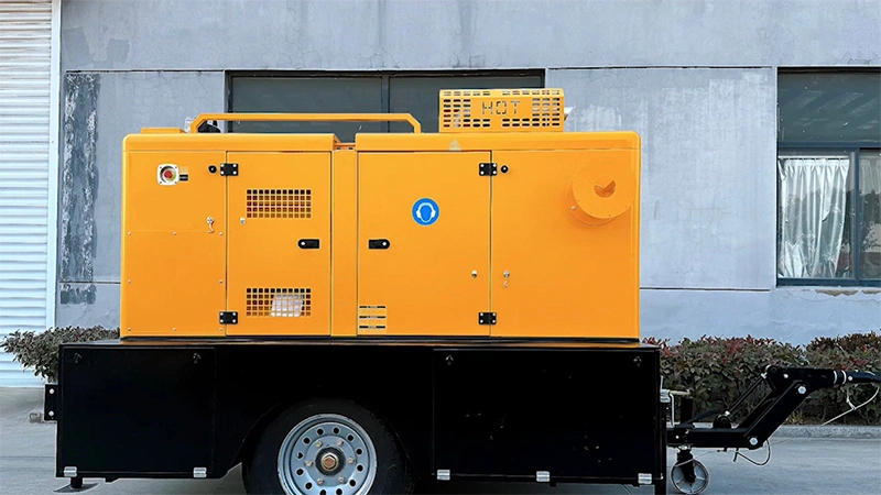 Generador móvil con bomba de drenaje