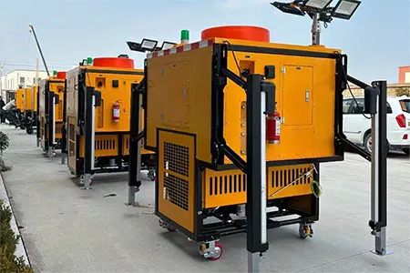 Bomba de drenaje móvil con carga y descarga automática